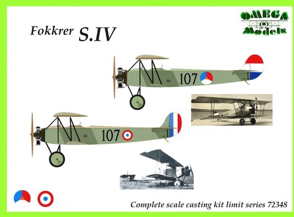 Fokker SIV (early Dutch & French Markings) 72348