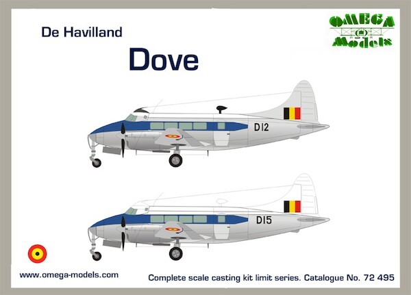 De Havilland Dove (Sabena, Belg AF, Congo) 72495