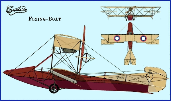 Curtiss F 1913 Flying Boat 72043
