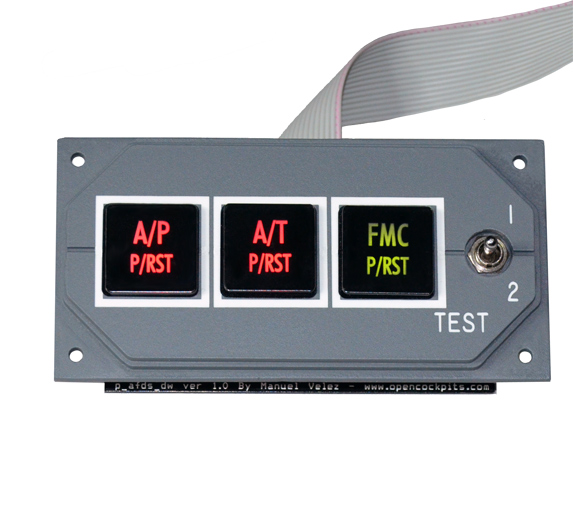 B737 AFDS panel, IDC version (Backlite power: 2,4 to 2,9 volts) 5T9