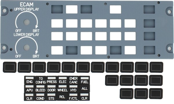 A320 ECAM panel. P329B24