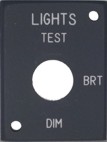 B737 MIP Lights Test panel P738B37