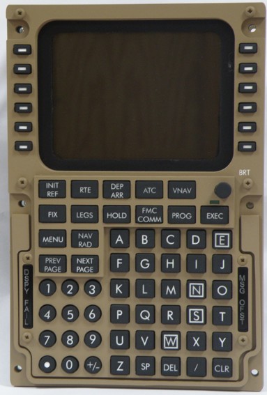 B747 CDU panel. P74B39