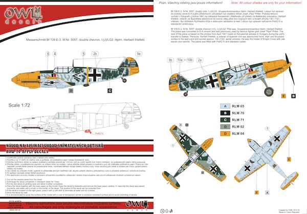 Messerschmitt Bf109E mit Peilgert IV  OWLD32012