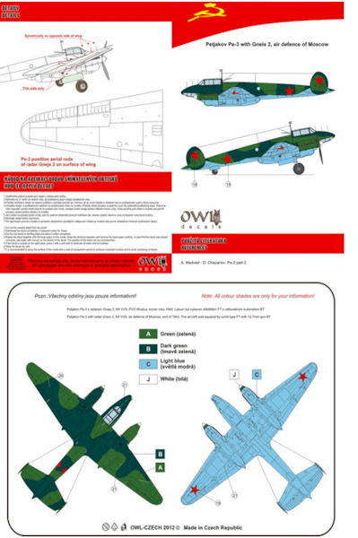 Petlyakov Pe3 with Gneis 2 (Air defence of Moscow) OWLD48009US