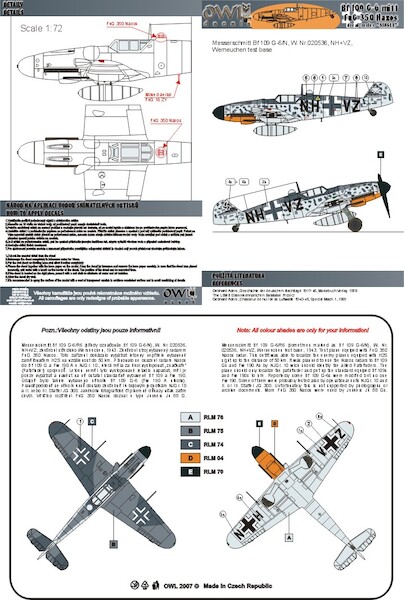 Messerschmitt BF109G-6/n Naxos (NH+VZ) OWLDS48005