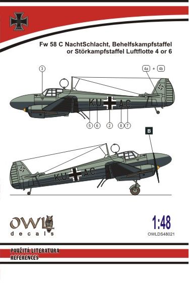 Focke Wulf FW58 Weihe "Nachtslacht"  OWLDS48021