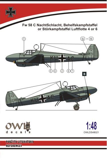 Focke Wulf FW58 Weihe "Nachtslacht" OWLDS48021