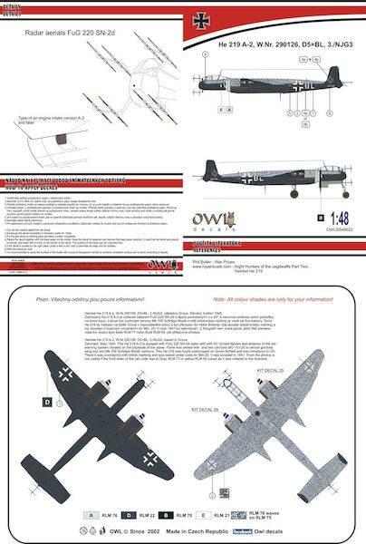 Heinkel He219A-2 (D5+BL, 3./NJG3)  OWLDS48022