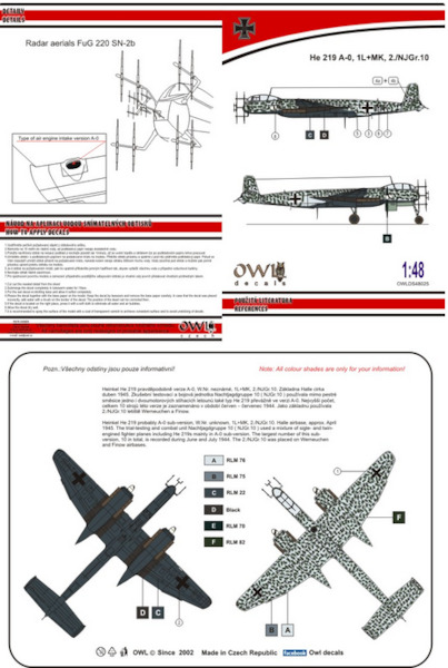 Heinkel He219A-0 (1L+MK, 2./NJG10)  OWLDS48025