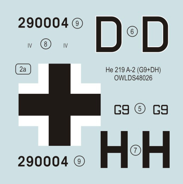 Heinkel He219A-2 (G9+DH, 1./NJG 1)  OWLDS48026