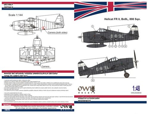 Grumman Hellcat FRII (B-9L 899sq Royal Navy) OWLDS48040
