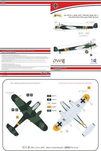 Dornier Do215B-1 (PK+DX Stab/ZG1, Russia) OWLDS48098