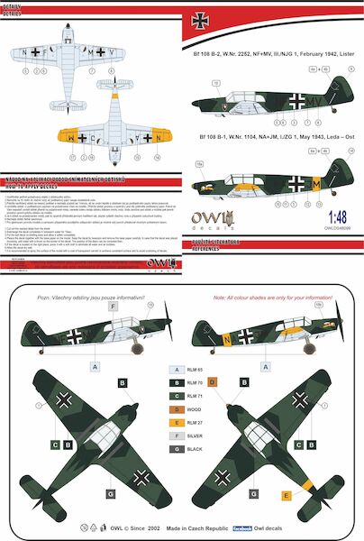 Messerschmitt Bf108B-1/2 (III./NJG1, I./ZG1 Luftwaffe) OWLDS48099