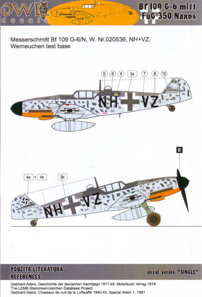 Messerschmitt BF109G-6/n Naxos (NH+VZ) OWLDS72005