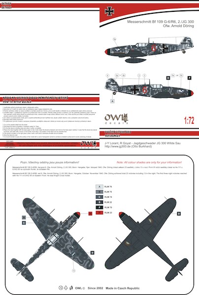 Messerschmitt BF109G-6/R6 (2./JG300 Döring) OWLDS72009