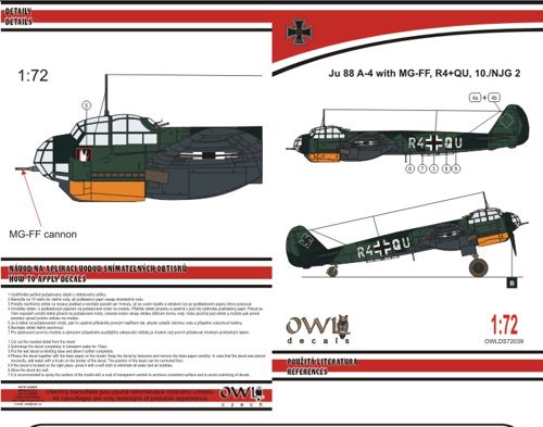 Junkers Ju88A-4 with MG-FF  OWLDS72039