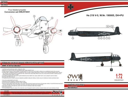 Heinkel He219V-5 (Black) OWLDS72041