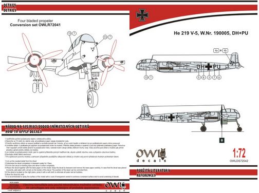 Heinkel He219V-5 (Grey) OWLDS72042