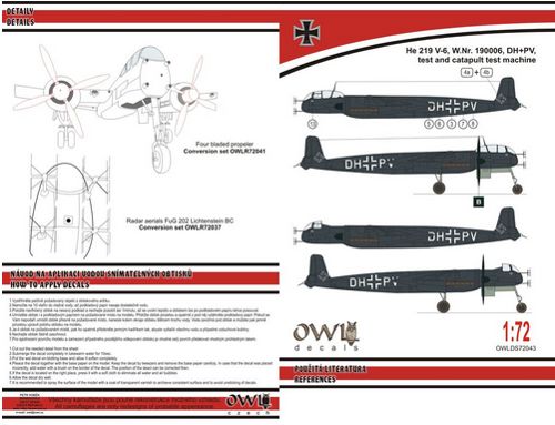 Heinkel He219V-6 (Black)  OWLDS72043