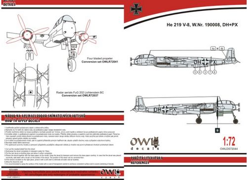 Heinkel He219V-8 (Grey) OWLDS72044