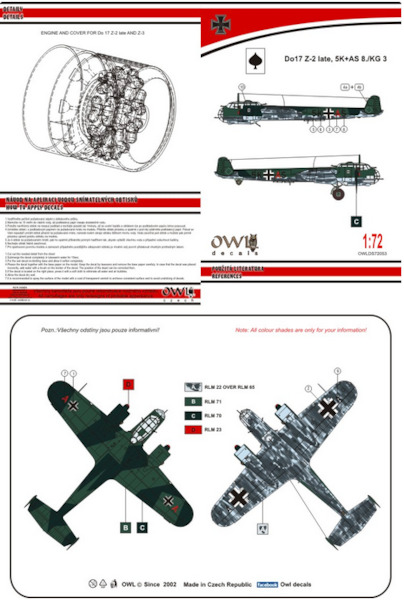 Dornier Do17Z-2 :Late (5K+AS, 8./KG3) OWLDS72053
