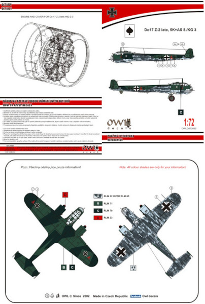 Dornier Do17Z-2 :Late (5K+AS, 8./KG3)  OWLDS72053