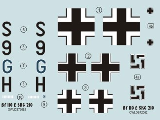 Messerschmitt BF110E Nachtbomber (S9+GH SKG210) OWLDS72062