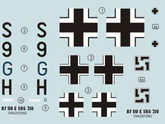 Messerschmitt BF110E Nachtbomber (S9+GH SKG210)  OWLDS72062