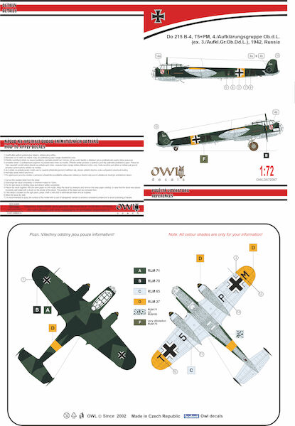 Dornier Do215B-4 (T5+PM, 4/Aufkl. Gruppe, Russia)  OWLDS72097