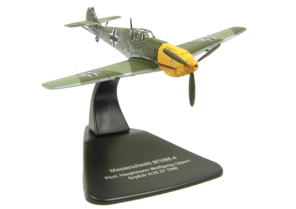 Bf109E-4 Luftwaffe II./JG 27, Wolfgang Lippert, Crepon, France, Battle of Britain, 1940  AC002