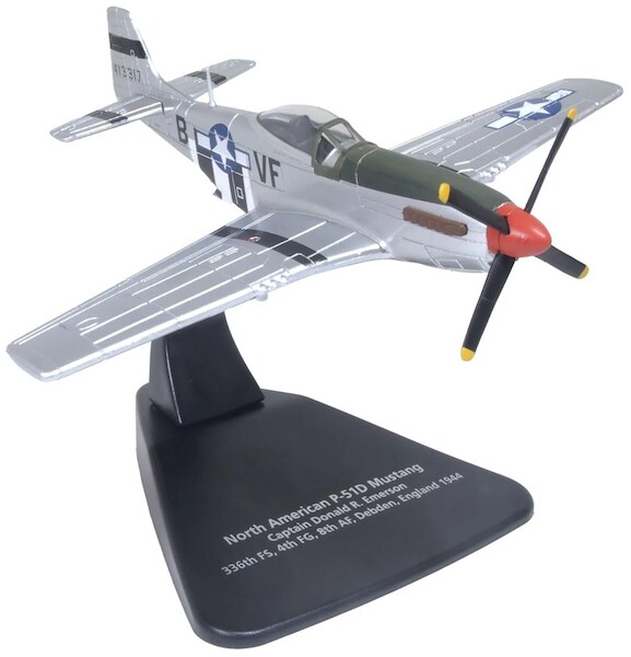 P-51 Mustang USAAF Capt.d.r.emerson. 336th Fs 4th Fg. 8th Af. Debden UK 1944 AC126