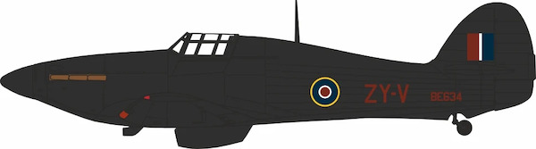 Hawker Hurricane Mk II Diecast Model RAF No. 247 (China-British) Sqn, BE634, Peter O'Brian  AC133