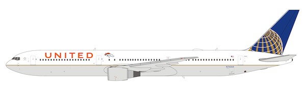 Boeing 767-424ER United Airlines "Orange cheatline and the Broncos" N76064 62420