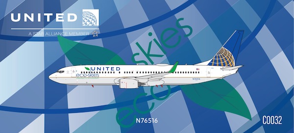 Boeing 737-800 United Airlines eco-skies N76516  C0032