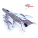 Mikoyan MIG-19PM Soviet Air Force Number 18  14643PA