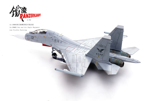 SU-30MKK Flanker PLA Sea and Air Eagle Regiment Low Visible Painting Unit 13 (Chinese Air Force) 14645PE13