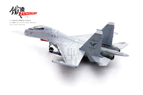 SU-30MKK Flanker PLA Sea and Air Eagle Regiment Low Visible Painting Unit 17 (Chinese Air Force) 14645PE17