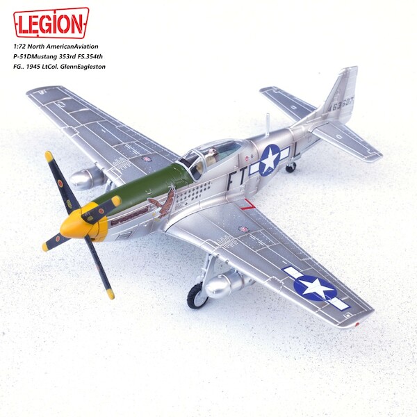 North American P-51D Mustang 353rd FS, 354th FG., 1945 Lt. Col. Glenn Eagleston 14663LC