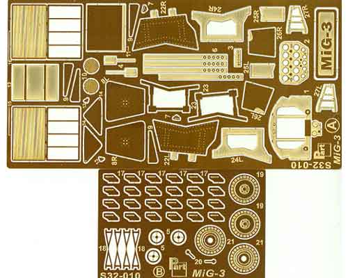 Detailset Mikoyan MiG3 (Trumpeter)  S32010