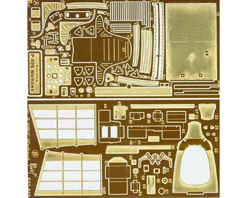 Detailset Curtiss P40B Warhawk Interior (Trumpeter) S32012
