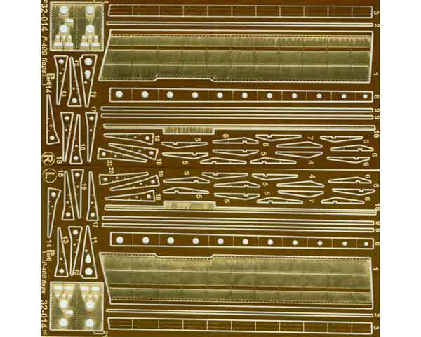 Detailset Curtiss P40B/C Warhawk Flaps (Trumpeter)  S32014