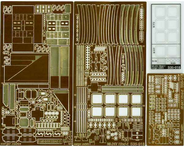 Detailset Mil Mi24V Hind E Cargo Cabin (Trumpeter)  S35018