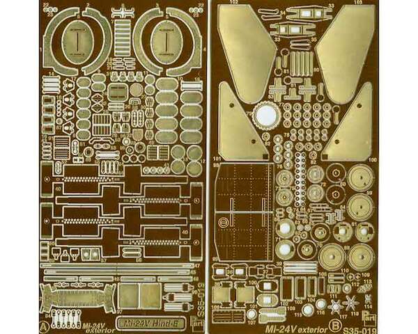 Detailset Mil Mi24V Hind E Exterior (Trumpeter)  S35019