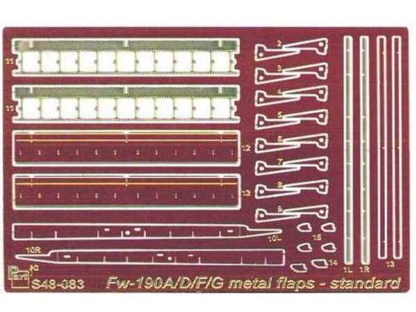 Metal flaps FW190A/D/F/G  S48083