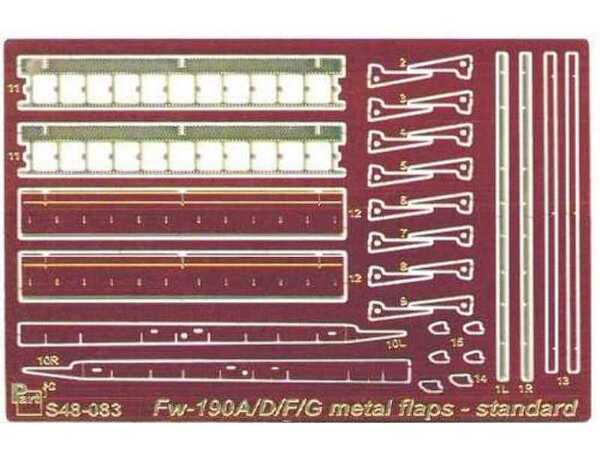 Metal flaps FW190A/D/F/G S48083