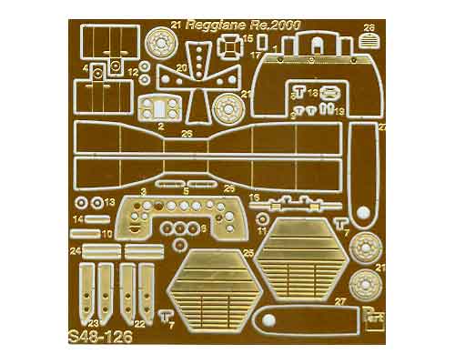 Detailset Reggiane RE2000 (Classic Airframes, Special Hobby)  S48126