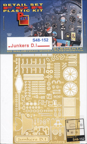 Detailset Junkers D1 (Roden)  S48152