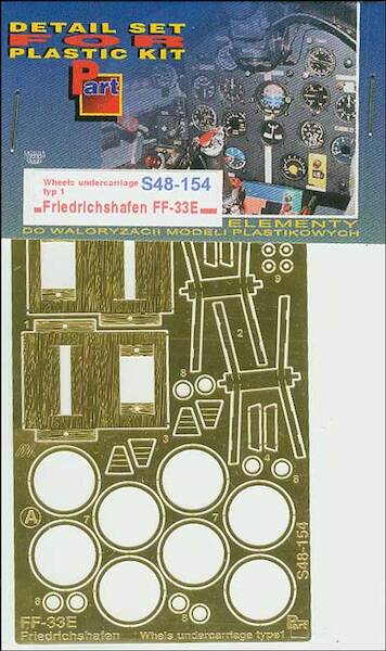 Detailset wheels & undercarriage Friedrichshafen FF33E Type 1 (Techmod)  S48154