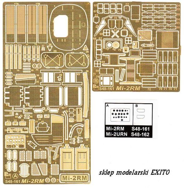 Detailset Mil Mi2RM (Aeroplast) S48161